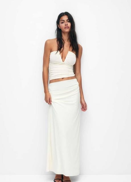 Imagen - Falda larga en tejido de tul elástico