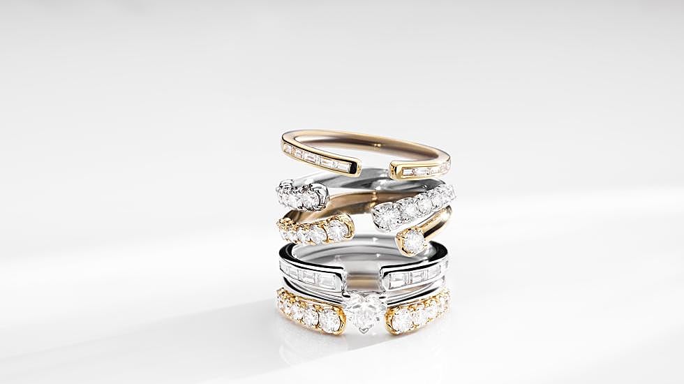 Anillos de la colección Anniversary More, de Recarlo.