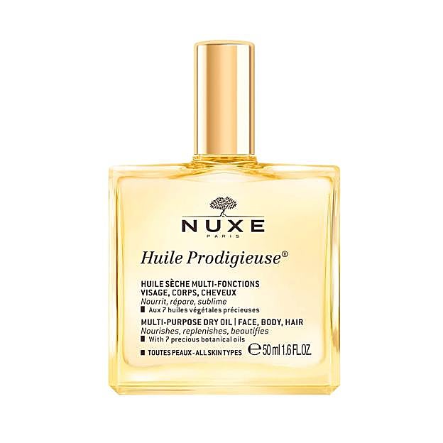 Aceite Huile Prodigieuse de Nuxe.