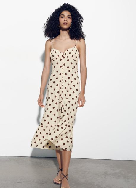 Imagen - Vestido con estampado de lunares de Zara (29,99 euros)