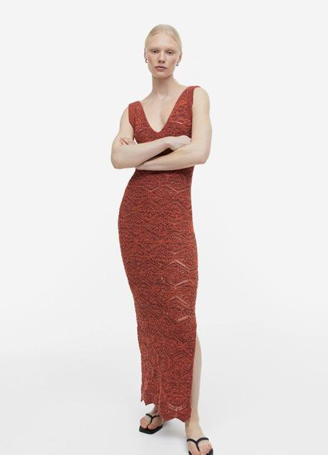 Imagen - Vestido largo de punto pointelle