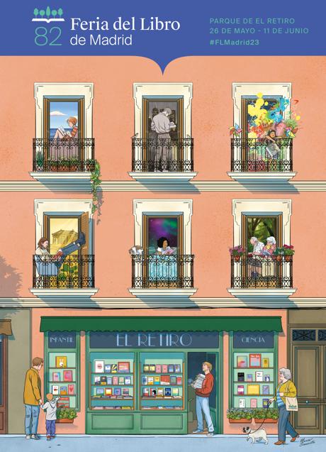 Imagen - El cartel de la Feria del Libro 2023, de María Simavilla. /FLM 