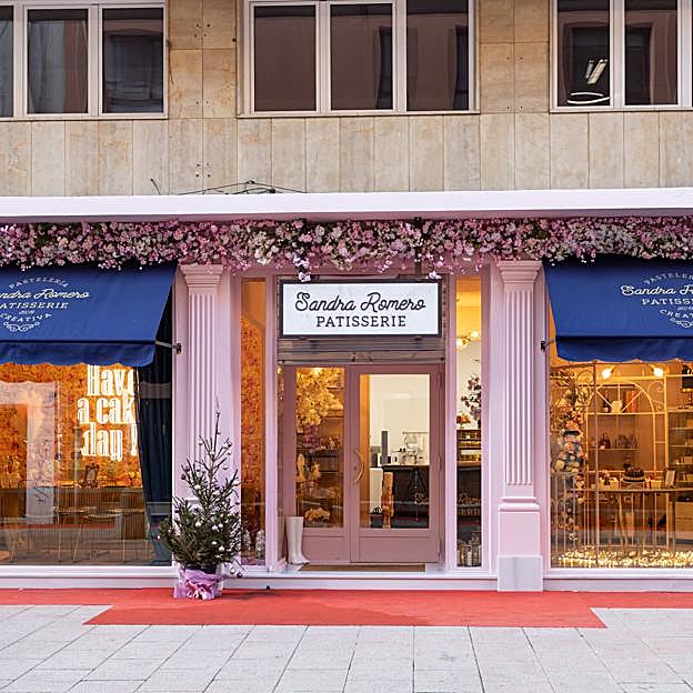 La fachada de Sandra Romero Patisserie en Ponferrada. 