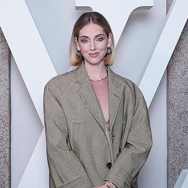 Chiara Ferragni en el desfile de Louis Vuitton.
