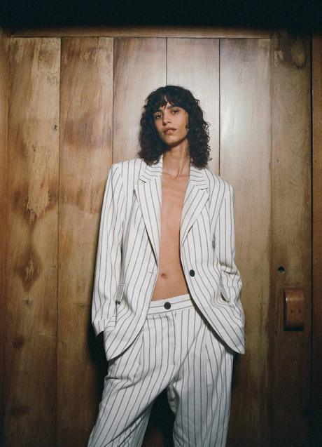 Imagen - Traje con estampado de rayas