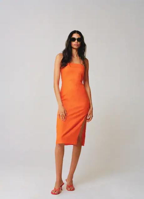 Imagen - Vestido naranja de Mango (45,99 euros)