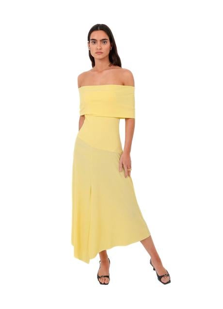 Imagen - Vestido con escote bardot modelo Jackie de Laagam. Foto: Laagam.