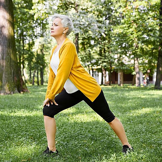 Mujer haciendo ejercicio. 