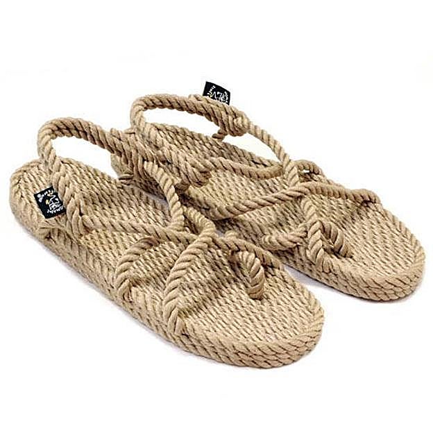 Sandalias de cuerdas de material reciclado