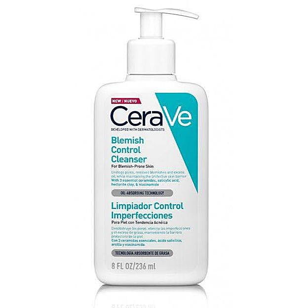 Limpiador control de imperfecciones deCerave. Precio: 10,50 euros 