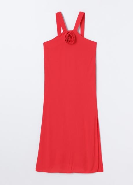Imagen - Vestido fluido con escote halter de Lefties, 25,99 euros.