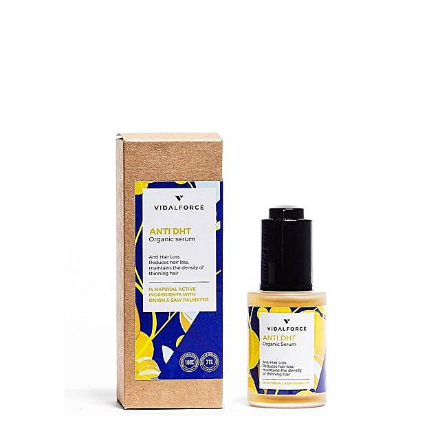 Anti DHT Organic Serum de Vidalforce. Precio: 36 euros
