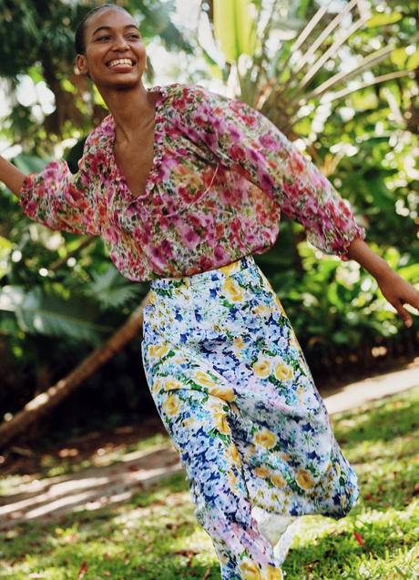 Imagen - Blusa vaporosa con floral print