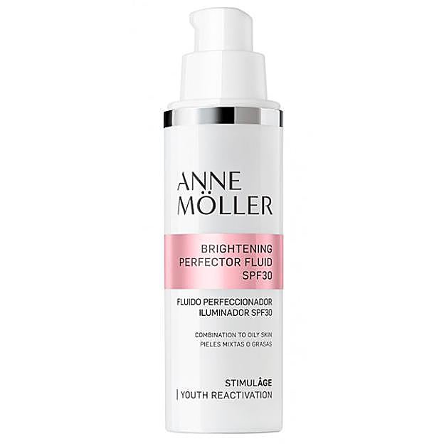 Stimulâge Fluido Perfeccionador Iluminador SPF30 de Anne Moller.