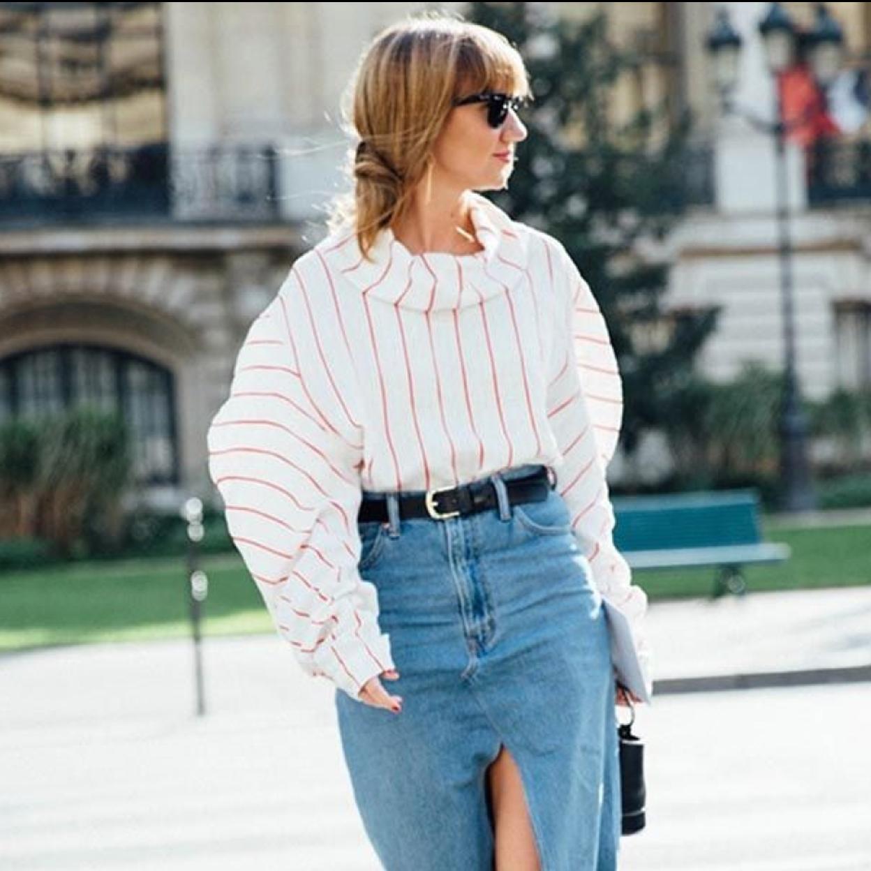 Estas faldas con cintura alta favorecen, estilizan y son de lo más combinables. 