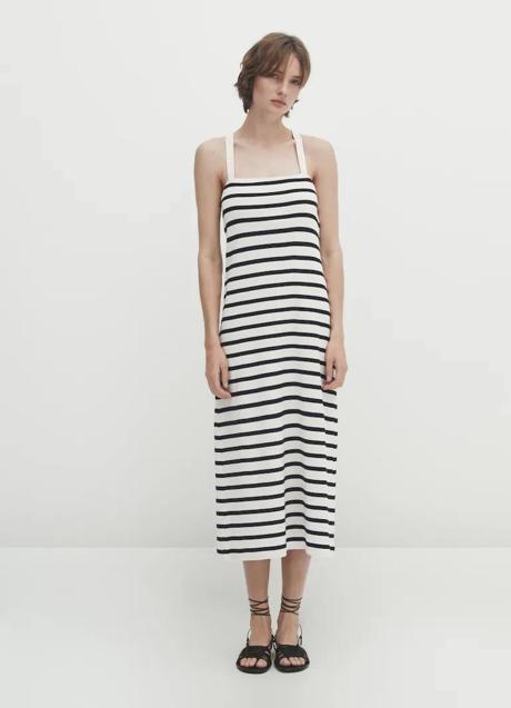 Imagen - Vestido de rayas con tirantes cruzados
