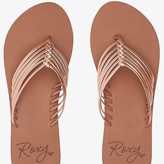 Las chanclas de Roxy.
