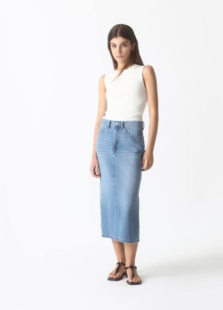 Imagen - Falda midi vaquera