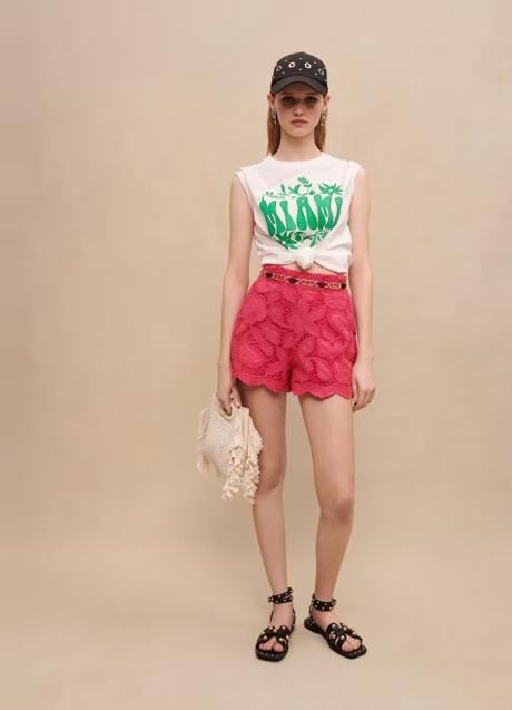 Imagen - Bermudas de talle alto bordadas de Maje, 255 euros.