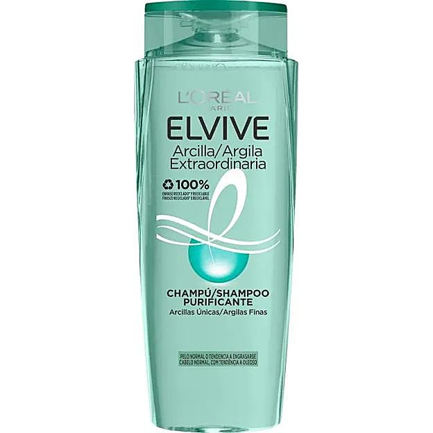 Arcilla Extraordinaria Champú de Elvive.