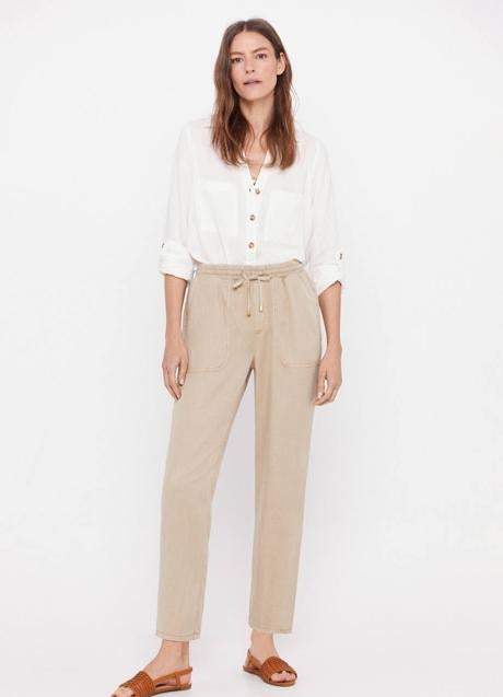 Imagen - Pantalón ligero en beige