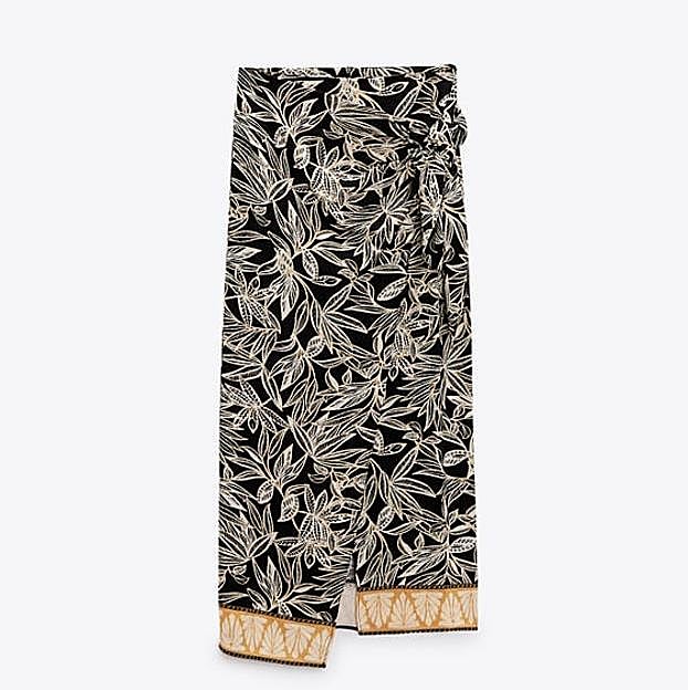 Imagen principal - La falda pareo de Zara, Bimba y Lola e IQ Collection.