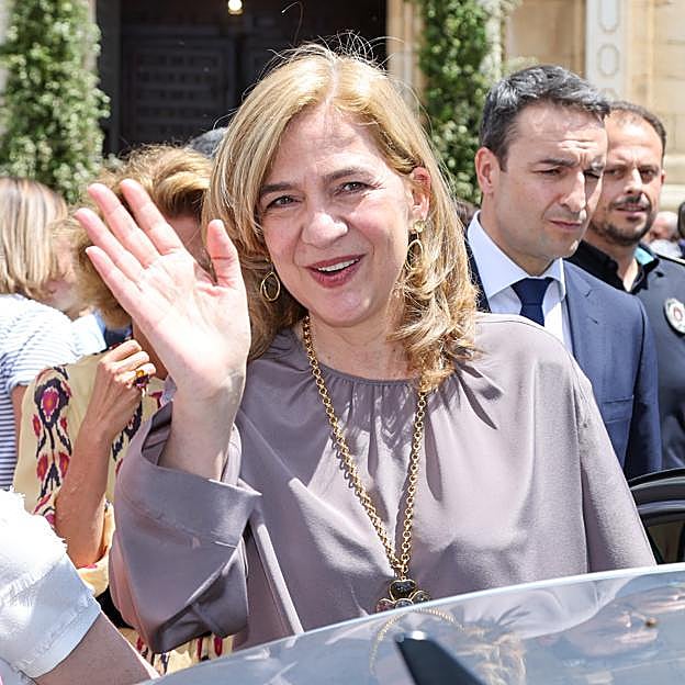 La infanta Cristina en una boda en Córdoba hace solo unas semanas.