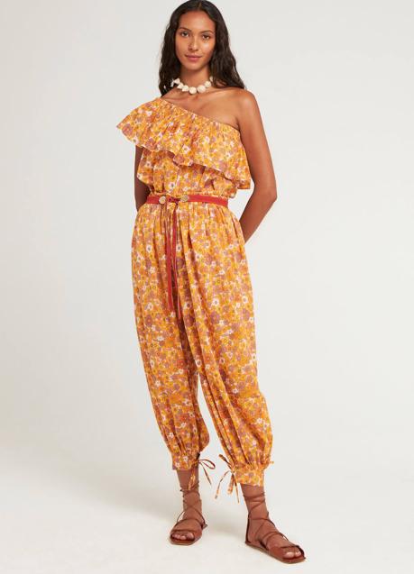 Imagen - Mono floral print naranja