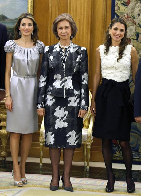 Imagen - La reina Letizia, la reina Sofía y Rania de Jordania, en 2008. / GTRES