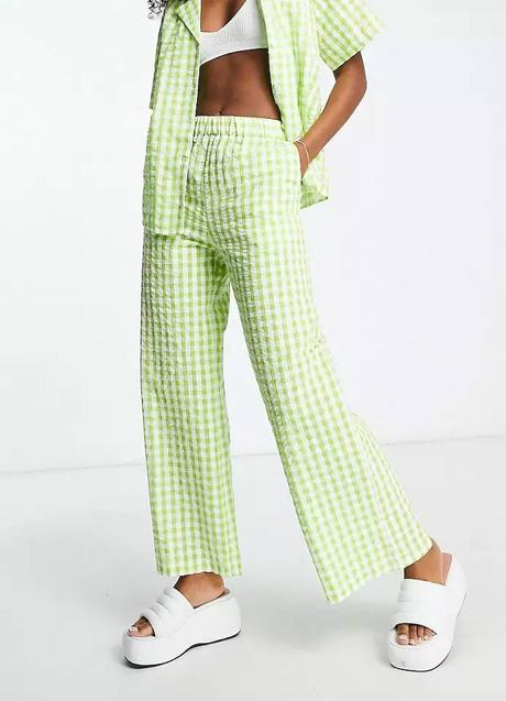 Imagen - Pantalón ancho de vichy con cintura elástica