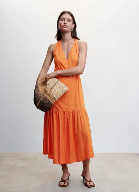 Imagen - Vestido naranja con volante