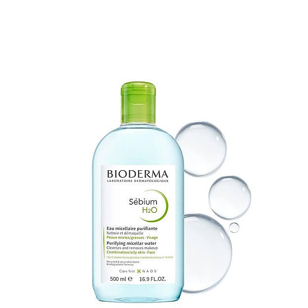 Sebium H2O Purifying Micellar Water de Bioderma. Precio: 12,99 euros