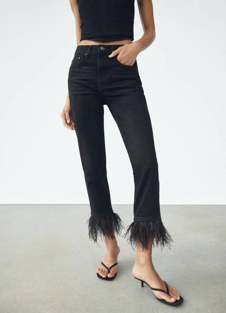 Imagen - Vaqueros con detalle de plumas