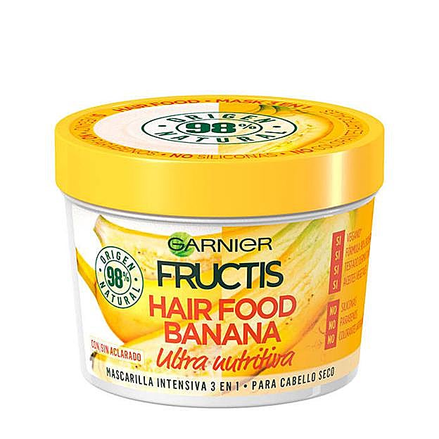 Hair Food Banana Mascarilla Intensiva 3 en 1 de Garnier