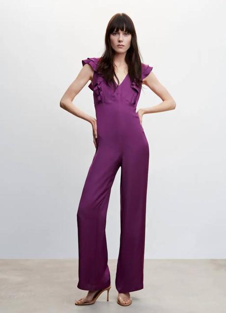 Imagen - Mono morado con volantes para look de invitada