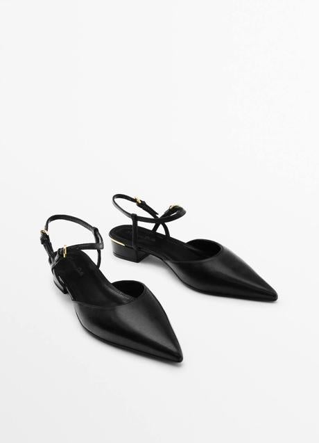 Imagen - Bailarinas destalonadas con cierre de pulsera al tobillo