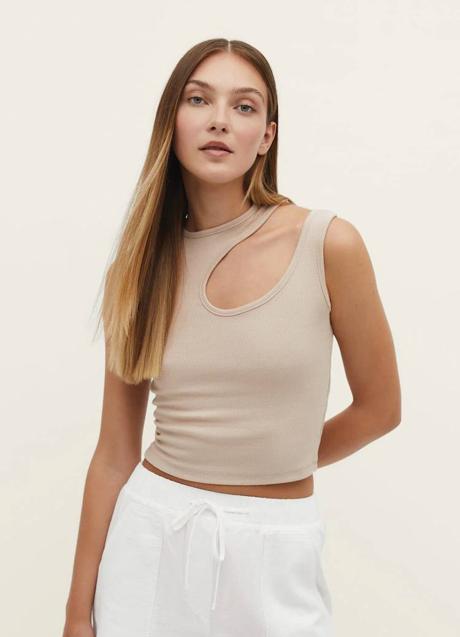 Imagen - Camiseta básica con detalle de abertura