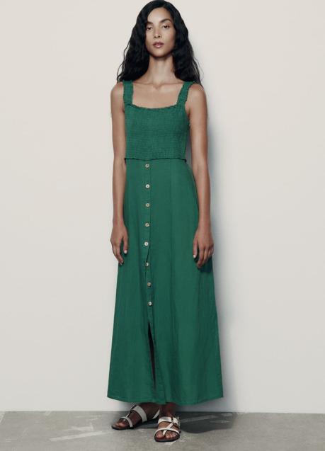 Imagen - Vestido verde de Zara (29,99 euros)