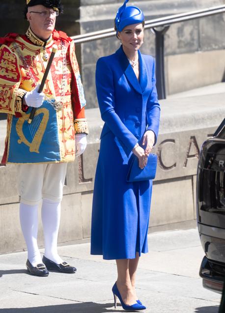 Imagen - Kate Middleton con un look azul. / GETTY