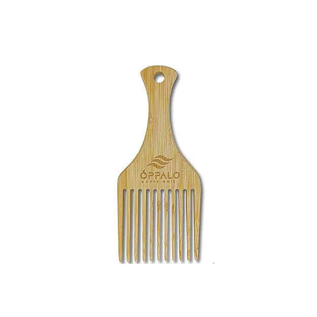 Peine Afro Madera Grande con 11 Púas de Óppalo. Precio: 7,99 euros
