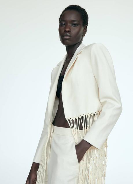 Imagen - Blazer con flecos de macramé