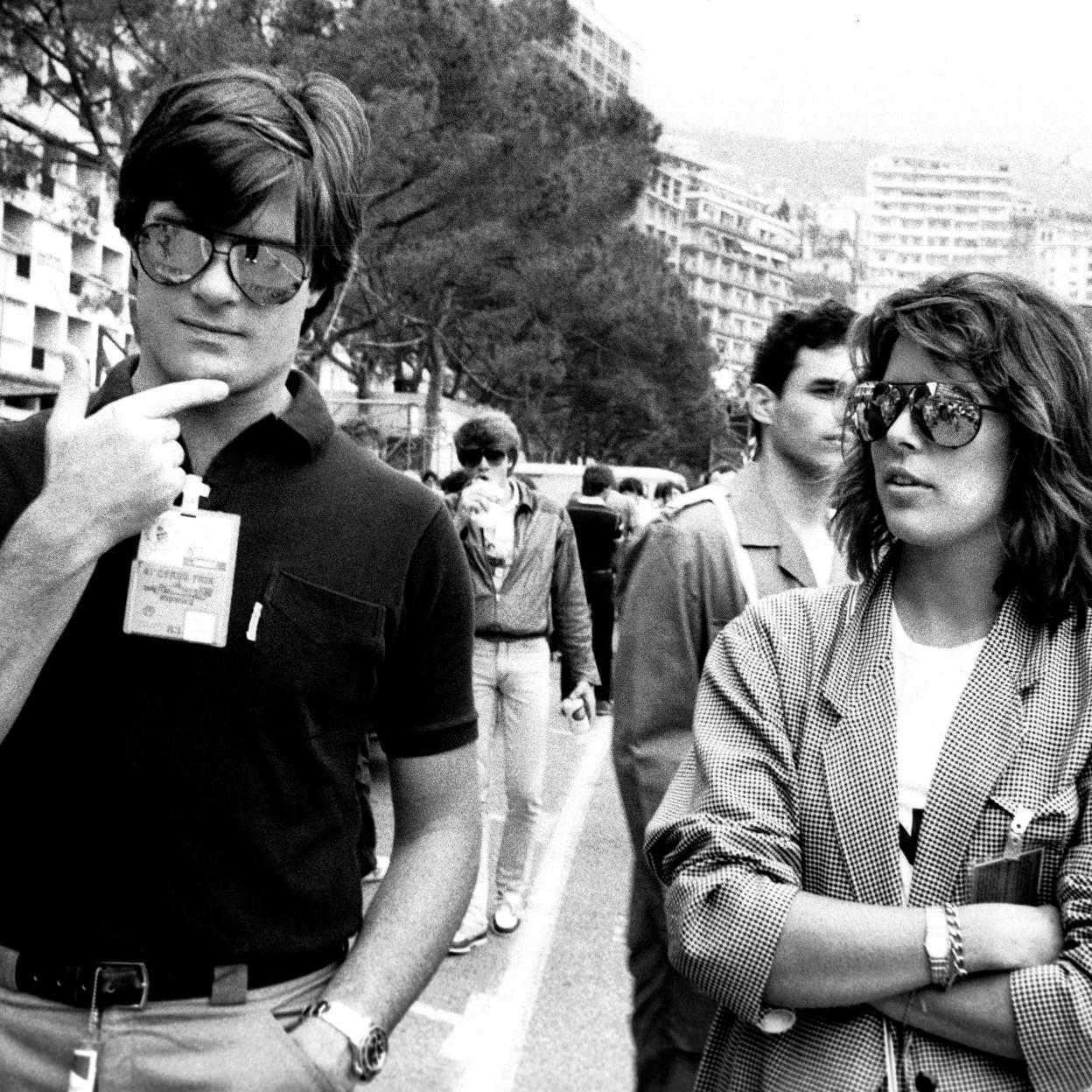 Roberto Rossellini y Carolina de Mónaco, en una imagen de 1983. 