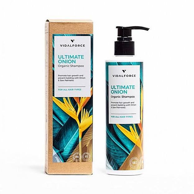 Ultimate Onion Organic Shampoo de Vidalforce. Precio: 16,09 euros