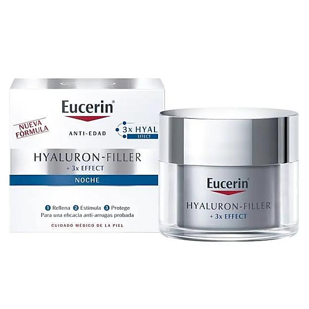 Hyaluron Filler Crema Antiarrugas de Noche de Eucerin.