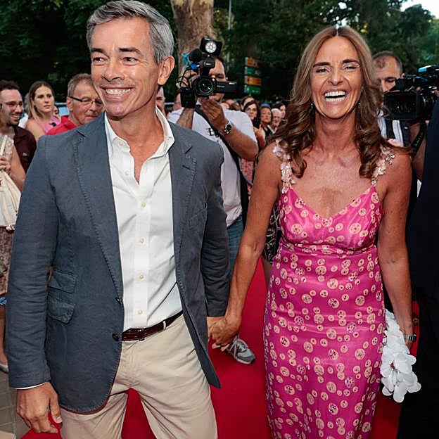 El padre de Iñigo Onieva, llegando a la fiesta preboda de su hijo. 