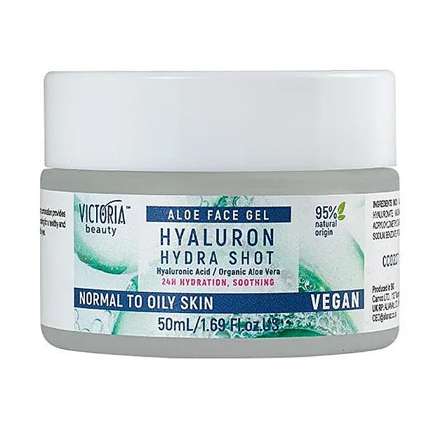 Gel Hidratante con Aloe Vera Hyaluron Hydra de Victoria Beauty.