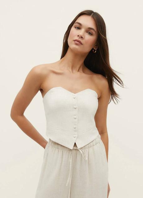 Imagen - Top rústico con escote palabra de honor