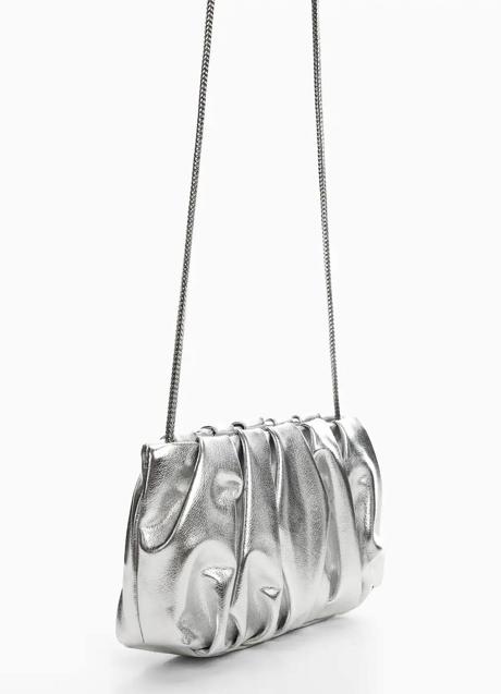 Imagen - Bolso metalizado acolchado con asa bandolera