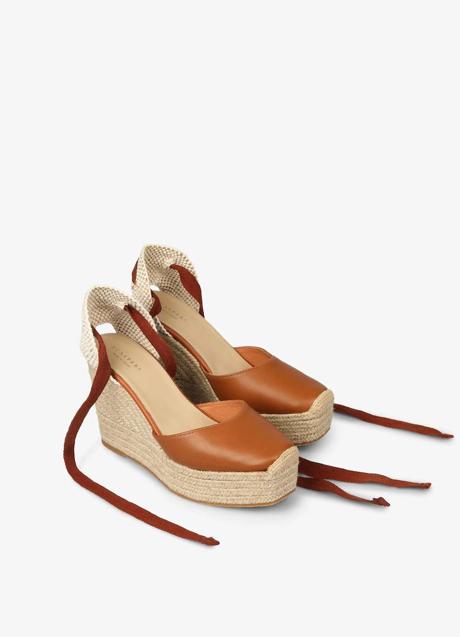 Imagen - Alpargatas de piel con cuña