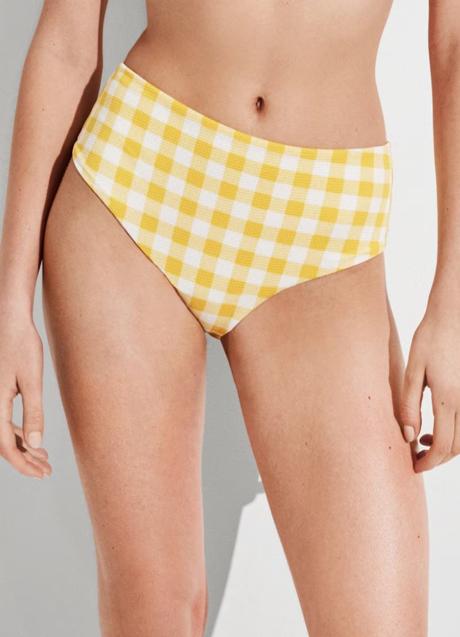 Imagen - Braga de bikini alta con estampado de cuadros de Gisela